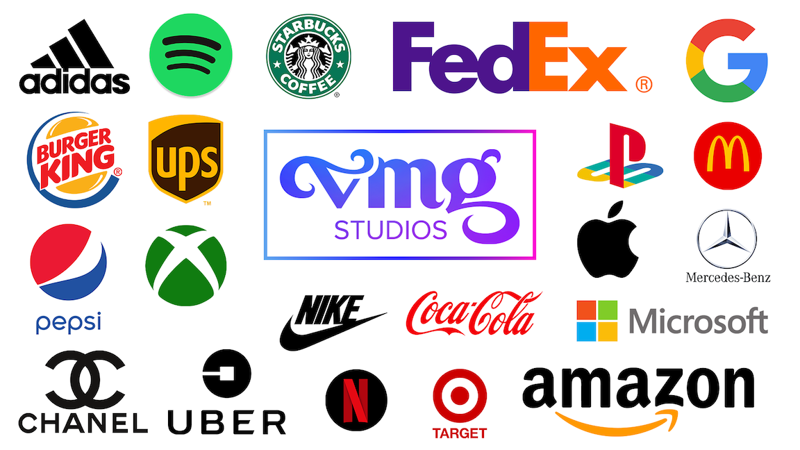 How to Build or Revamp a Brand for your Business collection of logos including VMG Studios